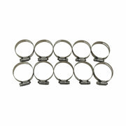 Worm Gear Hose Clamps 10 Stainless Steel 1-5/16 to 2-1/4 32mm-57mm Marine #28-1