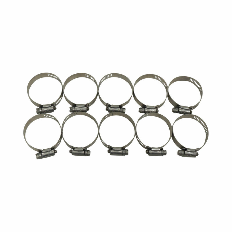 Worm Gear Hose Clamps 10 Stainless Steel 1-5/16 to 2-1/4 32mm-57mm Marine #28-1