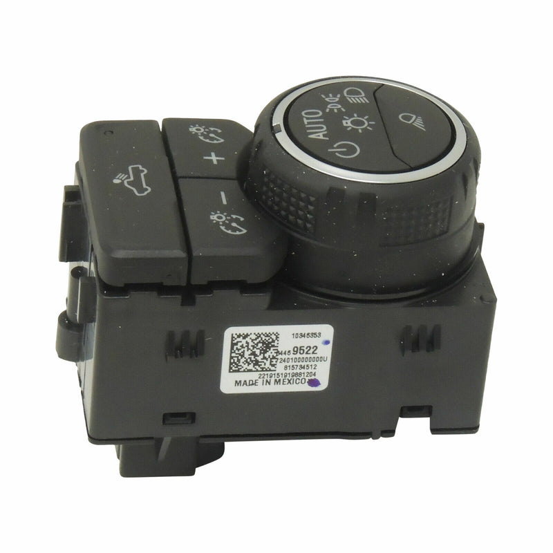 New OEM GM Headlamp Switch 2019 Chevy Silverado 1500 Without Fog Lamps 84469522-4