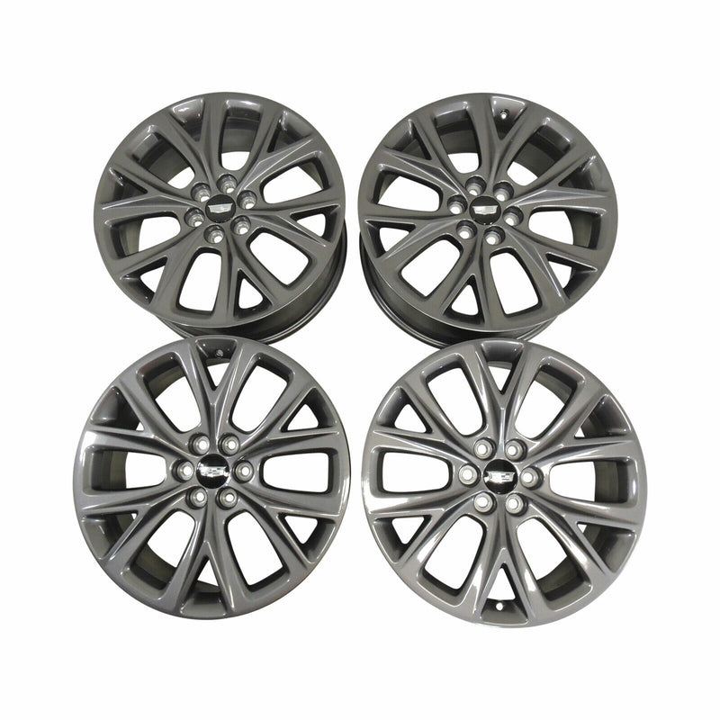 GM Accessory Wheel Set of 4 Midnight Gray Metallic With Center Cap Cadillac XT5-1