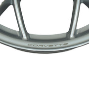 Silver Painted 5 Trident Spoke C8 Front Wheel Q8S 19x8.5 20-23 Corvette 84600212-3