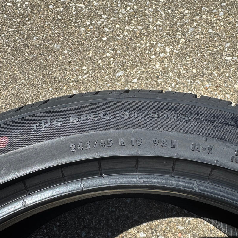 Continental Pro Contact TX M/S Set of 4 Tires 245/45/R19 98H-5