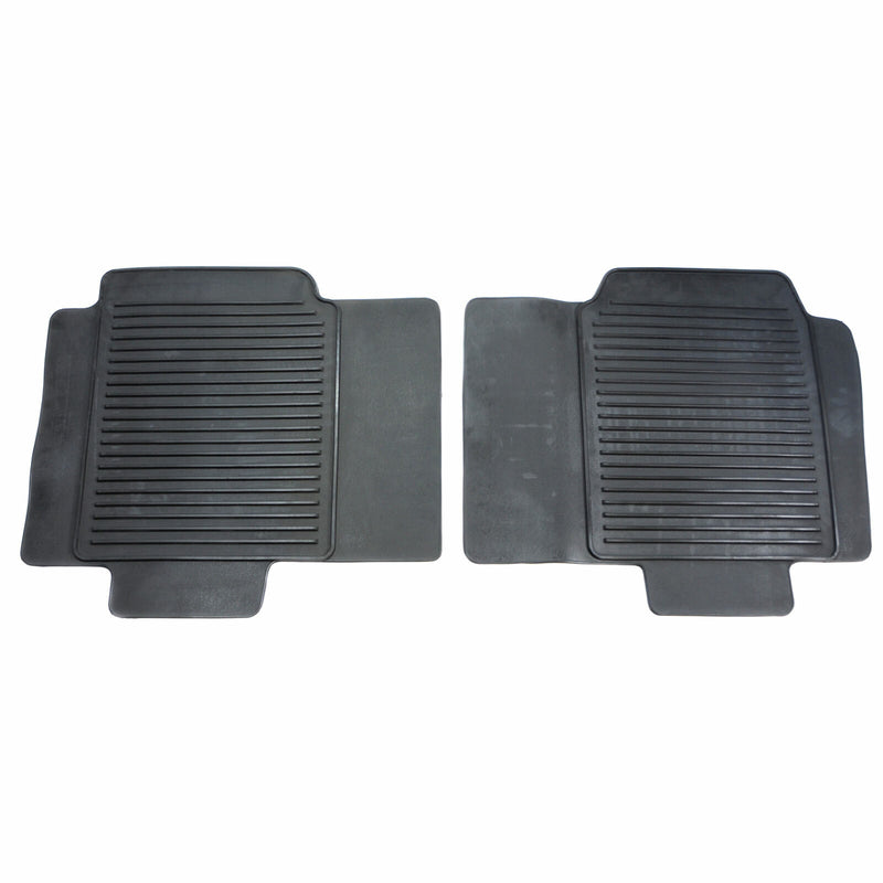 Two Piece Black Rubber 2nd Row Floor Mats 999E1-NT000 fits 45816 Nissan Quest-1