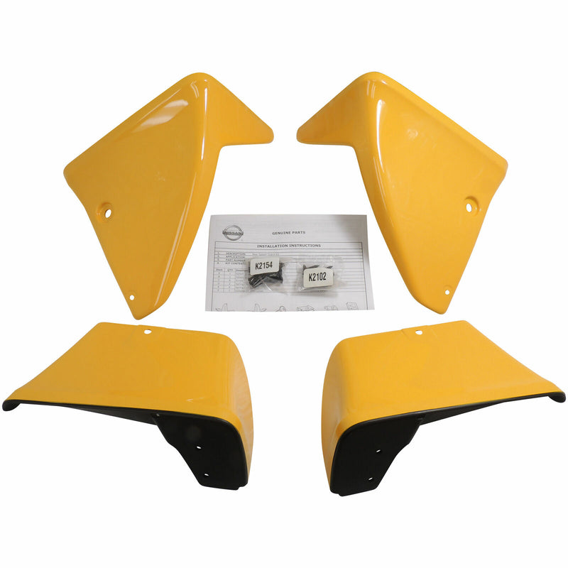 Splash Guards Chicane Yellow Front & Rear ZVEAC03 09-13 Nissan 370Z 999J2ZVEAC04-1