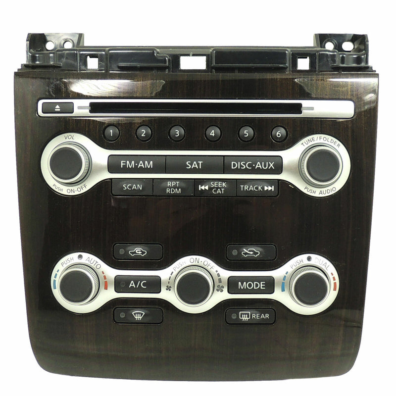Audio/HVAC Control Panel w/Woodgrain Trim fits 2012-14 Nissan Maxima 25391-9DA0A-1