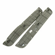 Rear Kickplate Set Gray w/Aluminum Insert fits 2010-12 Nissan Altima 999G6-UW020-2