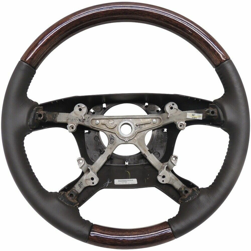 Cocoa Leather Steering Wheel Base w/Wood 2013-14 Buick Enclave 22833222-1