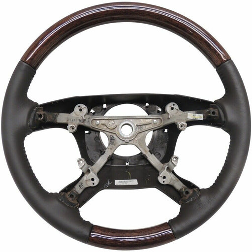 Cocoa Leather Steering Wheel Base w/Wood 2013-14 Buick Enclave 22833222-1
