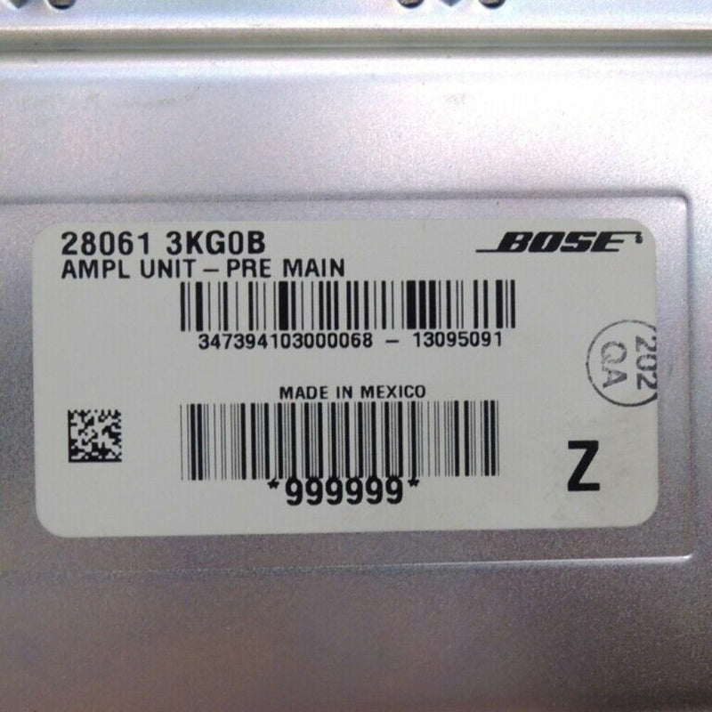 Bose Audio Amplifier fits Right Hand Drive 2013 Nissan Pathfinder 28061-3KG0B-4