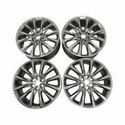 Midnight Silver Wheels Set of 4 6 Split Spoke 20x8 S2N 2018-23 Enclave 84036539-1