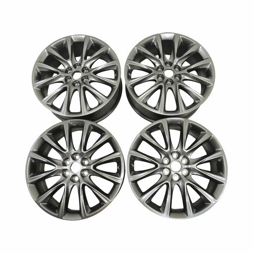 Midnight Silver Wheels Set of 4 6 Split Spoke 20x8 S2N 2018-23 Enclave 84036539-1