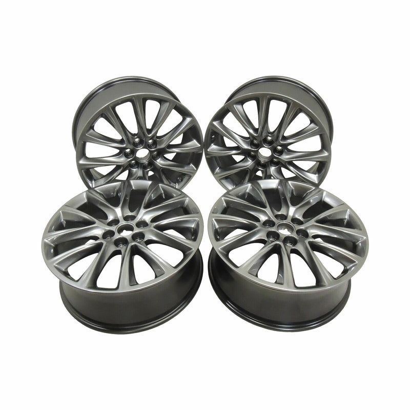 Midnight Silver Wheels Set of 4 6 Split Spoke 20x8 S2N 2018-23 Enclave 84036539-2