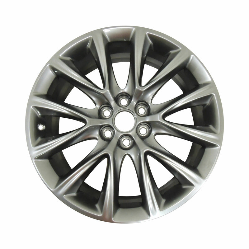 Midnight Silver Wheels Set of 4 6 Split Spoke 20x8 S2N 2018-23 Enclave 84036539-4