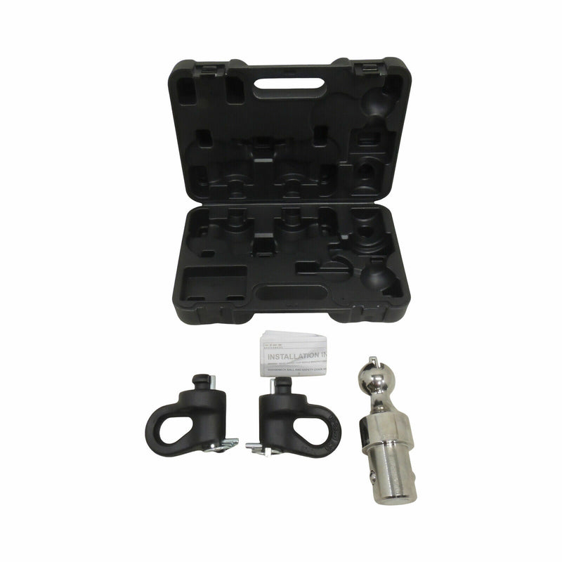 Gooseneck Trailer Hitch Kit 30K 42405 Ball Safety Chain Anchors Pins 84759852-3