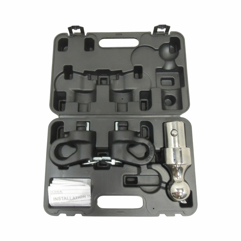 Gooseneck Trailer Hitch Kit 30K 42405 Ball Safety Chain Anchors Pins 84759852-1