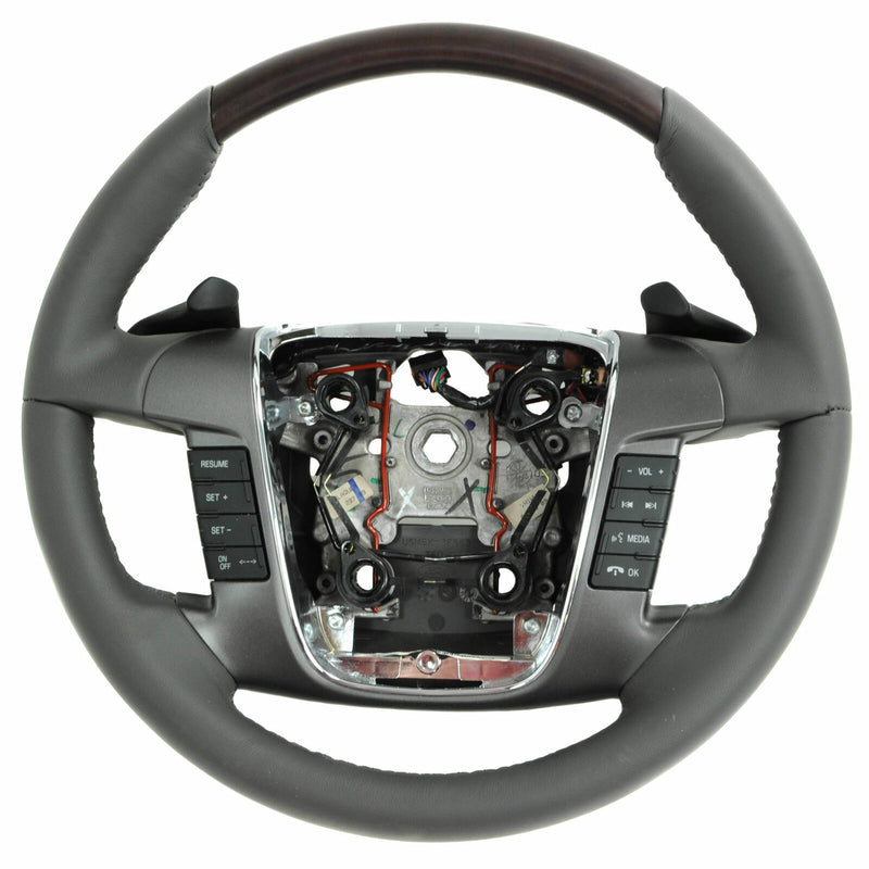 Steering Wheel Gray Grey Leather 2010-12 Ford Taurus AG1Z-3600-EB-1